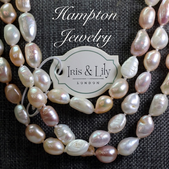 Iris & Lily London Pearl Lariat Necklace New With Tags - Picture 5 of 16